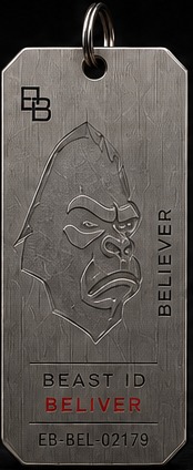 BELIEVER Beast ID identity card